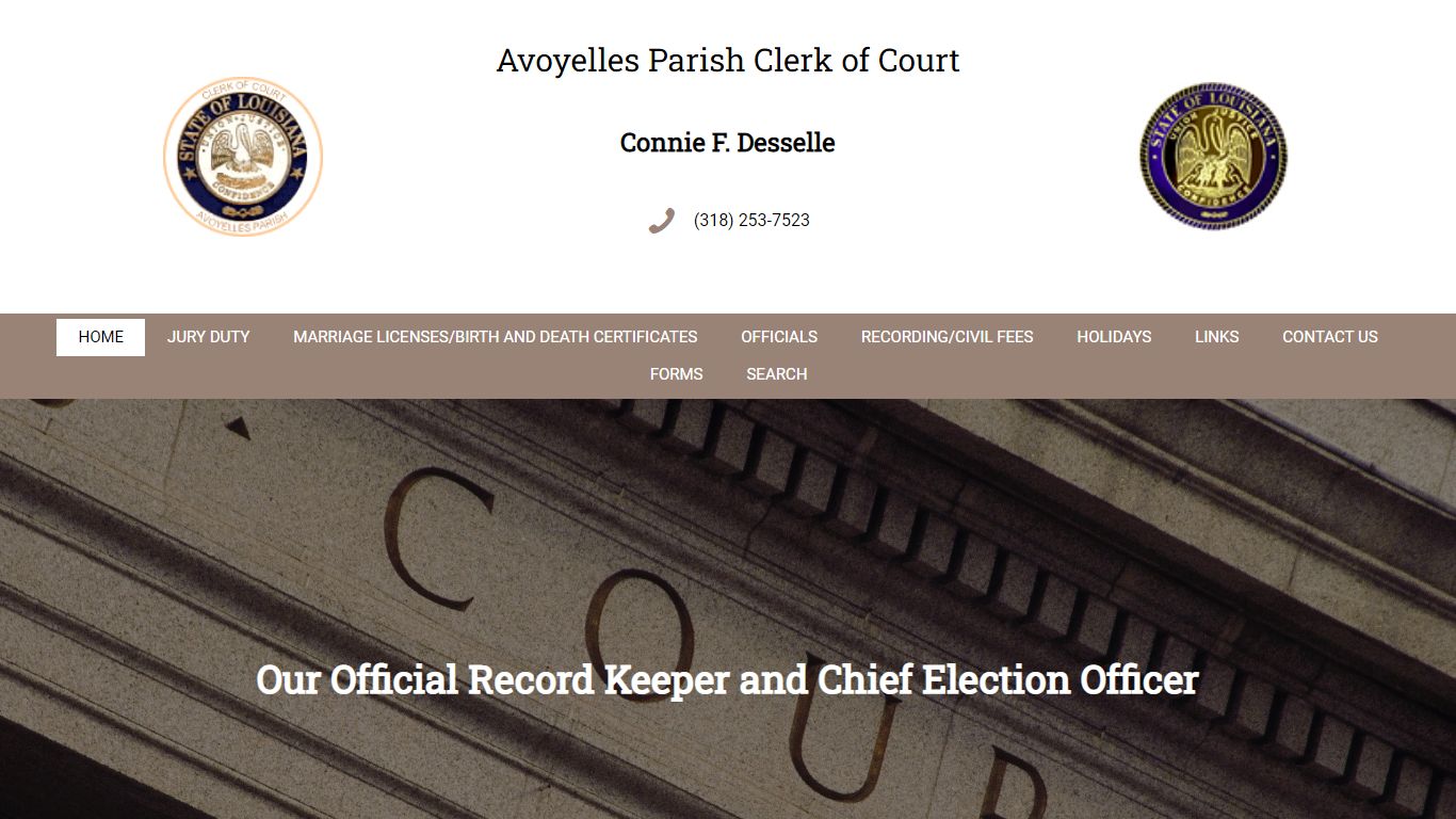 Clerk of Court in Marksville, LA - Avoyelles Parish Clerk of Court